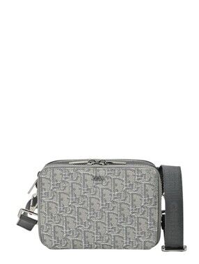 NWT! Christian Dior Oblique Jacquard Trotter Canvas HOMME MESSENGER Camera Bag
